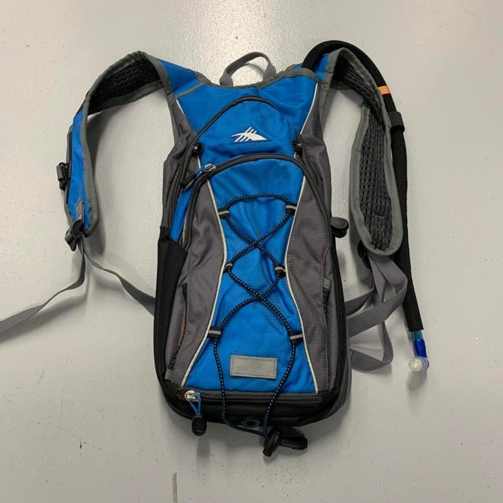 High Sierra blue hydration backpack